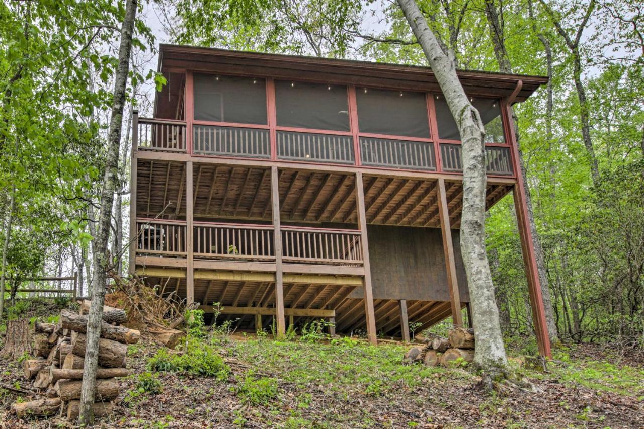 Peaceful Blue Ridge Cabin With Decks And Fire Pit Dış mekan fotoğraf