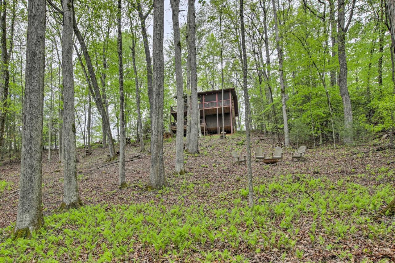 Peaceful Blue Ridge Cabin With Decks And Fire Pit Dış mekan fotoğraf